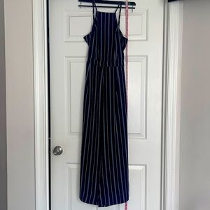 Wide leg tie back jumpsuit